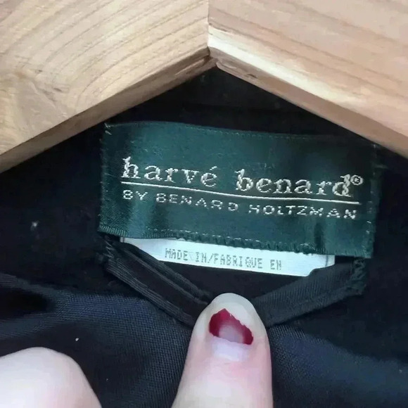 Harve Benard Vintage Black Wool Peacoat Men's Size 2XL - Picture 11 of 11